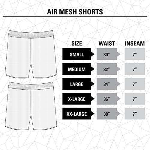 Calhoun NHL Men's Team Logo Air Mesh Shorts (Calgary Flames, Medium) — view 3