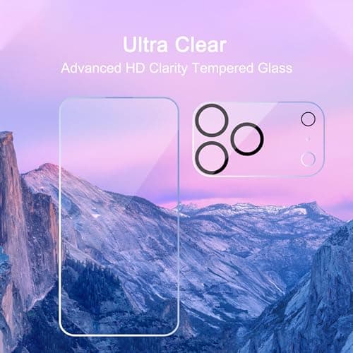 Ailun 3 Pack Screen Protector for iPhone 17 Pro Max [6.9 inch] + 3 Pack Camera Lens Protector with Installation Frame,Dynamic Island Compatible,Case Friendly[Not for iPhone 17/17 Pro/iPhone Air] — view 2