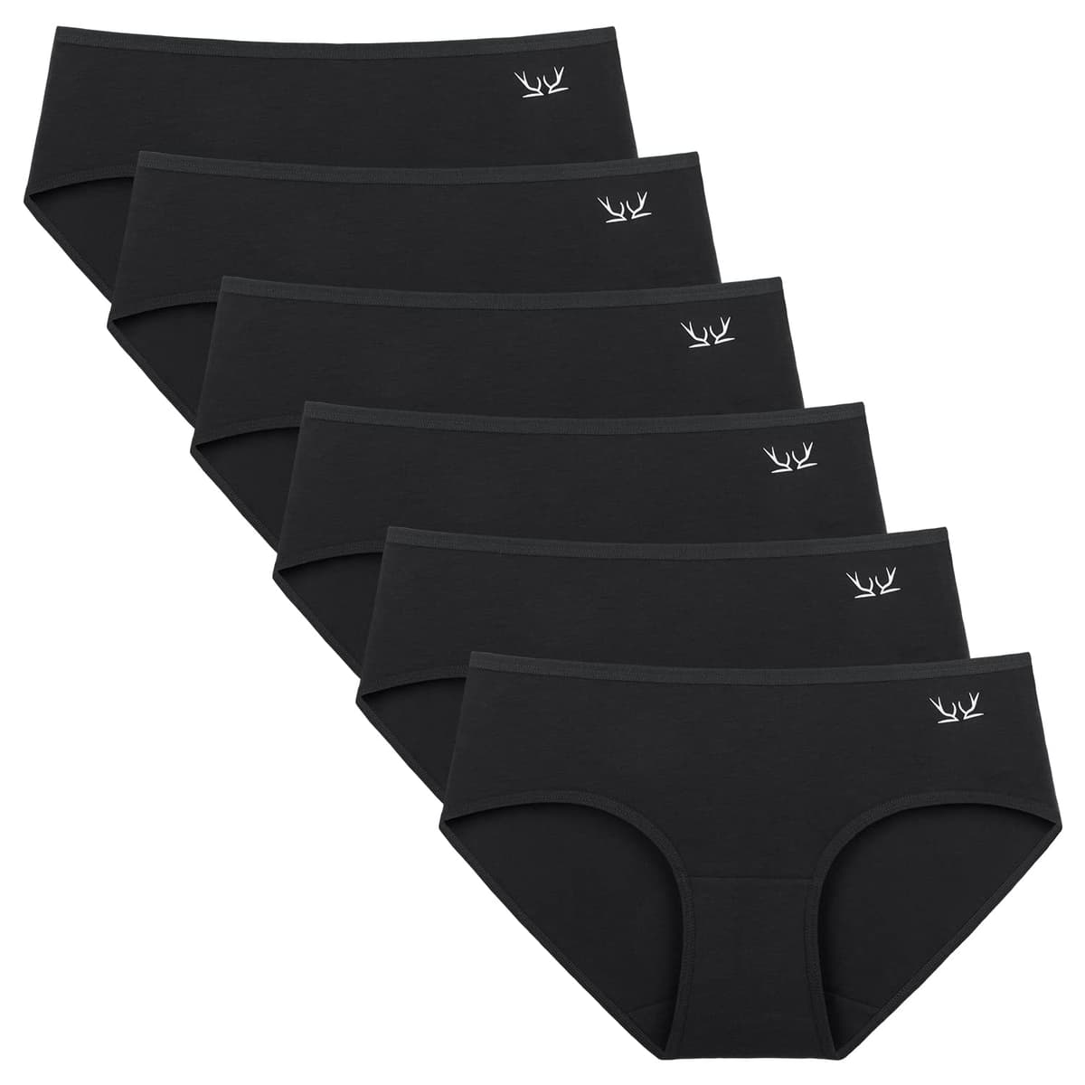 Womens Underwear Multipack - Soft and Stretchy Ladies Knickers Comfortable Cotton Pants for Women, Ideal for Daily Wear (Pack of 6)