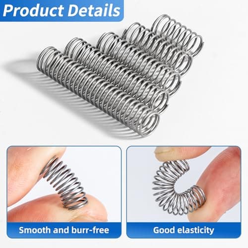 380PCS Stainless Steel Compression Springs Assortment Kit - Small & Tiny Springs with 23 Different Sizes, Metal Compression Springs for Pen Repair, Home DIY, Workshop & Industrial Use — view 3