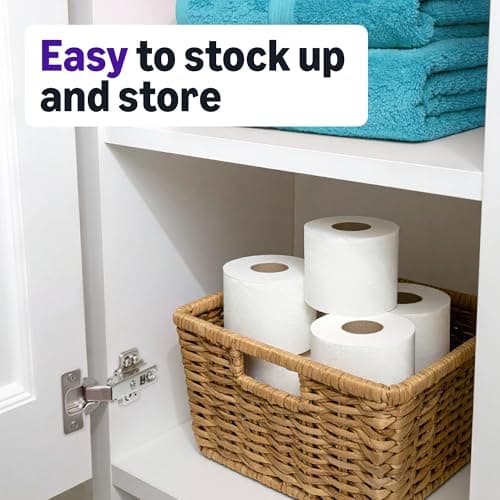 Amazon Basics Soft and Strong 2-Ply Toilet Paper, 30 Ultra Rolls = 120 Regular Rolls, Unscented, 340 Sheet (5 Packs of 6), Packaging May Vary — view 5