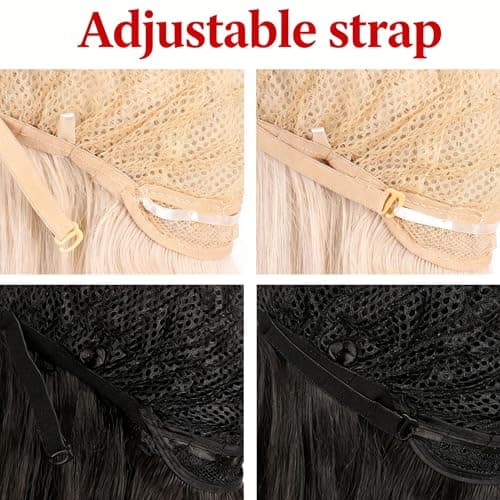 MapofBeauty 28" 70cm Long Curly Hair Ends Costume Cosplay Wig (Dark Red) — view 2