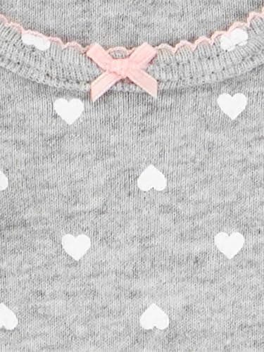 Simple Joys by Carter's Baby Girls' 6-Pack Short-Sleeve Bodysuit, Pink Dino, Floral, Mint, White, Gray, 0-3 Months — view 7