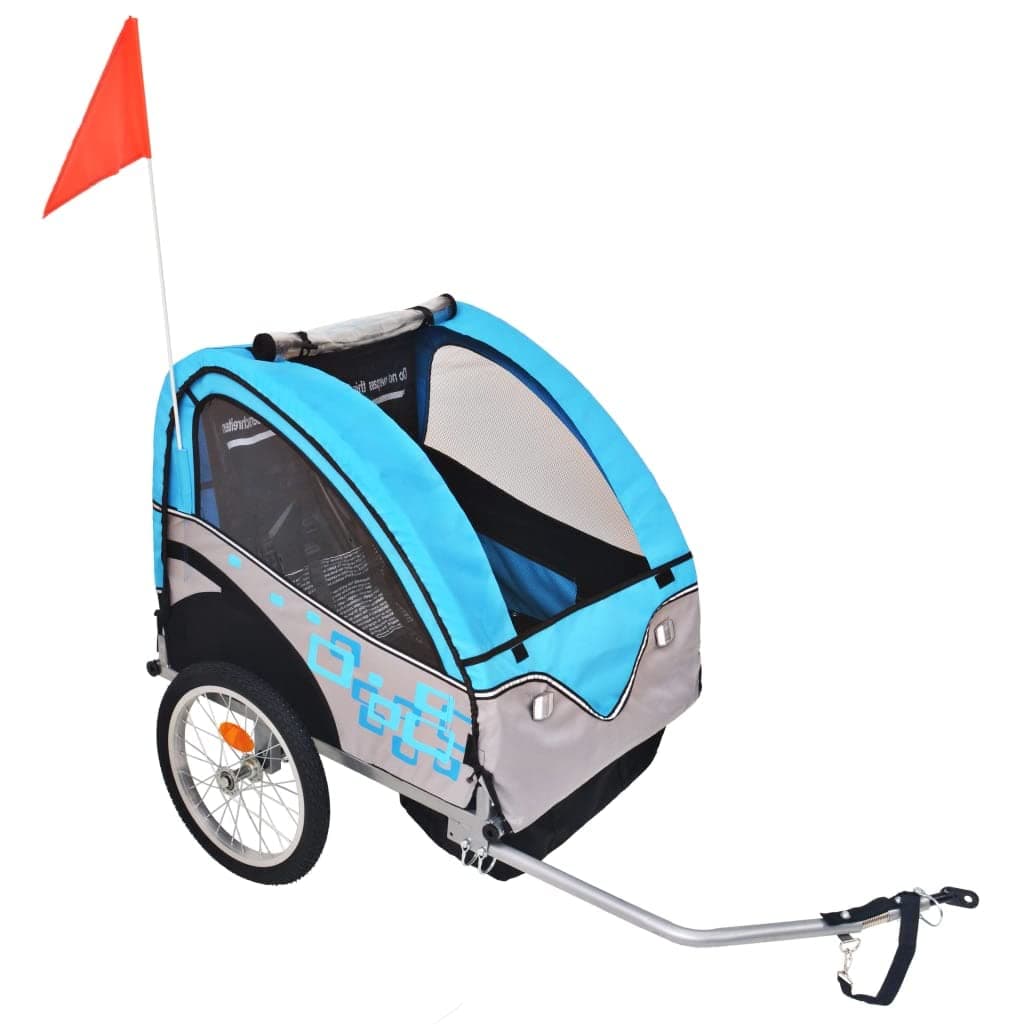 vidaXL Bike Trailer Cargo Bike Wagon Bicycle Trailer Jogger Stroller 30 kg
