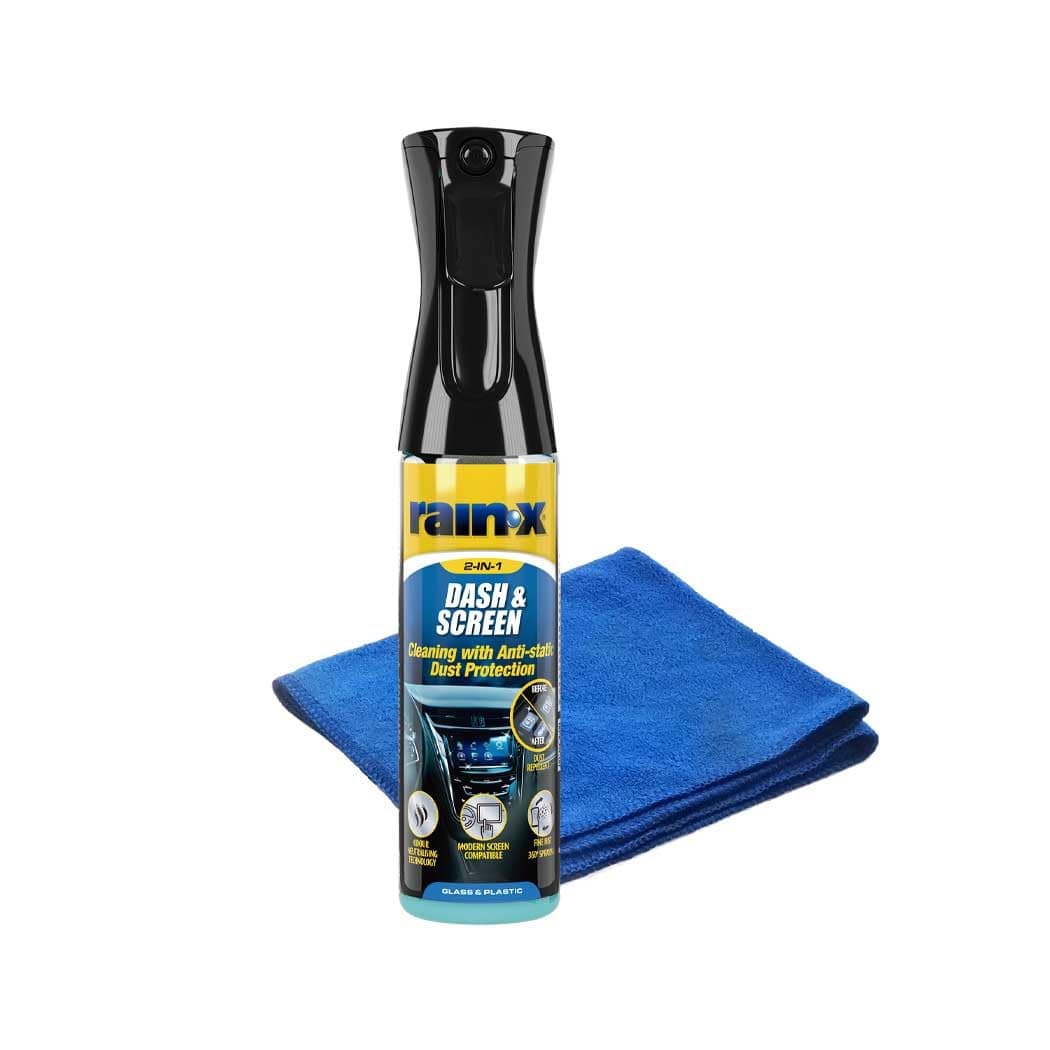 Rain-X Limpiador y Protector Premium para Salpicaderos y Pantallas – Fórmula Antihuellas con Recubrimiento Antiestático para Vidrio, Plástico y Superficies Delicadas + Paño de Microfibra – 300 ml — view 5