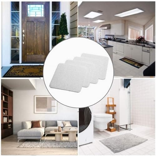 Home Techpro Rug Pad Gripper for Hardwood Floors No Damage, “Vacuum TECH” - New Materials to Non Slip Rug Pads, Under Rug Carpet Tape : Keep Your Rug in Place & Make Corner Flat — view 5
