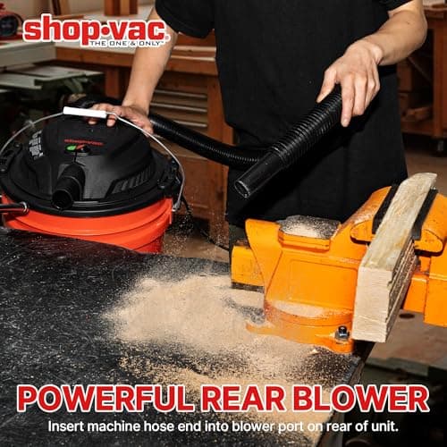 Shop-Vac 2.5 Peak HP Wet/Dry Vac Bucket Head, Fits 5 Gallon Bucket (Sold Separately), Portable Shop Vacuum, 1.25 Inch Diameter x 4 Foot Hose, 6 Foot Cord, Ideal for Jobsite, Garage, Workshop & Home — view 6