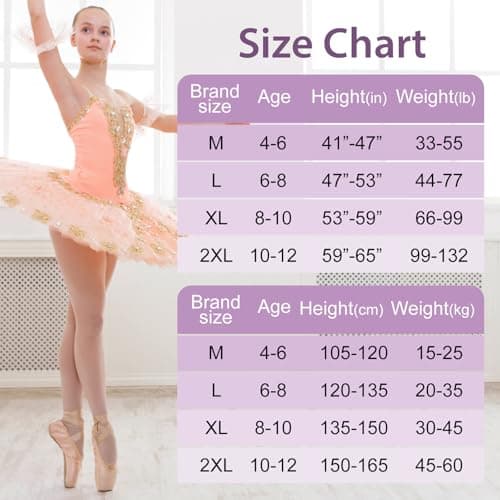 MANZI 3 Pairs Footed Girls Tights for Ballet Dance School Age 4-6 Pink Medium — view 4