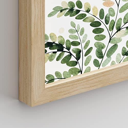 SIGNWIN Framed Green Pastel Forest Fern Leaf Wall Art, Set of 4 Collage Nature Garden Wall Decor Prints, Nature Wilderness Wall Décor for Living Room, Bedroom - 11"x14" Natural — view 4