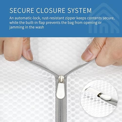 Muchfun 3Pcs Durable Honeycomb Mesh Laundry Bags for Delicates 12x16 Inches — view 4