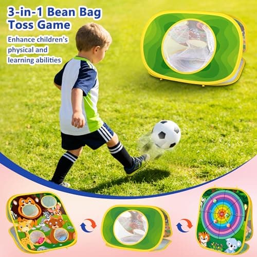 Animal Bean Bag Toss Game Toy Outdoor Toss Game, Family Party Party Supplies for Kids, Gift for Boys Birthday or Christmas for Toddlers Ages 3 4 5 6 Year Old — view 2