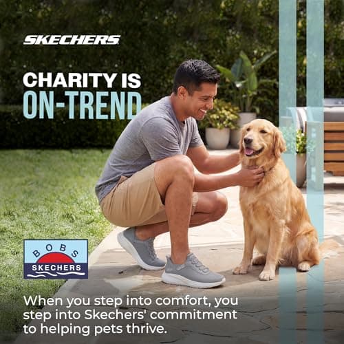 Skechers Men's Hands Free Slip-ins Skechers Bobs Squad Chaos - Daily Hype, Grey, 11 — view 4