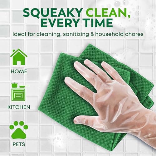 Keppi 100 pcs Disposable Gloves - BPA & Latex Free - Gloves Disposable Latex Free - For Food Handling - Food Safe - For Cooking - Bulk Purchase - Great Fit - Plastic — view 2