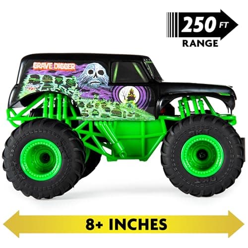 Monster Jam , Official Grave Digger Remote Control Monster Truck Toy, 1:24 Scale, 2.4 GHz, for Ages 4 and Up — view 5