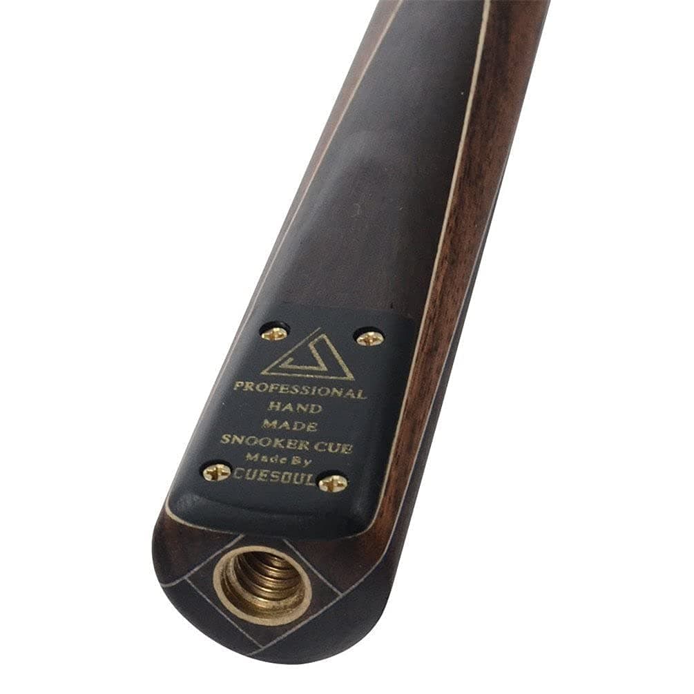 CUESOUL Taco de Snooker Clásico Artesanal 57 Inches 18 oz de Palo de Rosa con Unión 3/4 - Estuche Protector de Cuero Sintético, Culata de Palo de Rosa, Punta 9,5 mm Juego de Tacos de Snooker — view 4