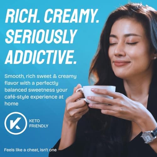 ANS Performance Ketomate Coffee Creamer With MCT Oil Powder, Delicious, Sugar Free Creamer For Coffee, Tea & Shakes, Perfect Keto Energy Powder, Milk Substitute, 20 Servings, Sweet and Creamy - 300 g / 10.6 oz — view 3