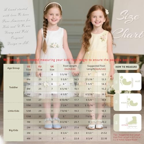 Kiderence Little Toddler Girls Dress Shoes Ballerina Ballet Flats Kids Gold Mary Janes Size 8 — view 4