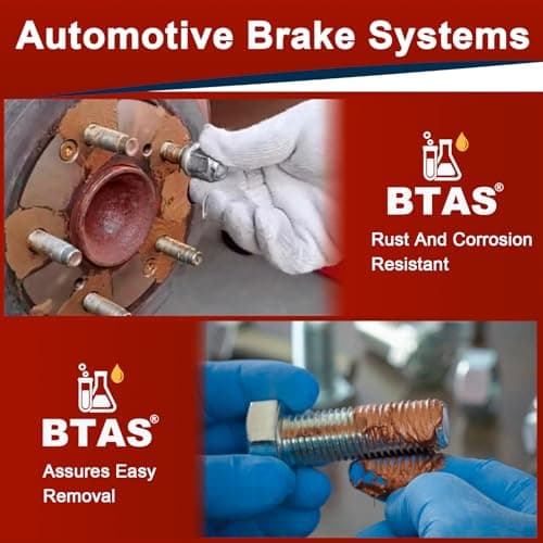 BTAS Anti Seize Lubricant Copper Grease High Temp Never Antiseize for Spark Plug Threads Bolts 1 oz 2 Pcs — view 3