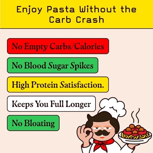 Low Carb, Protein Pasta Variety | Penne, Rotini, Elbow Macaroni with 17g Protein, 7g Carbs | Healthy, Keto Pasta Made in Italy | 3-Pack, 8oz - Pete’s Pasta — view 6