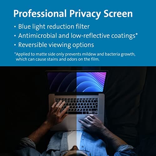 Kensington MagPro™ 13.3" (16:9) Magnetic Privacy Screen for Laptop, Removable 16:9 Laptop Privacy Filter, Anti-Glare, Blue Ray Reduction, Compatible with HP/Dell/Acer/Asus/Samsung/Lenovo (K58351WW) — view 4