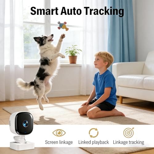 2 Pack Security Camera, Indoor/Outdoor Cameras for Home Security, Baby Monitor, Vibrant Color Night Vision,Motion Detection — view 3