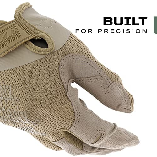 Mechanix Wear: Tactical Specialty 0.5mm High-Dexterity Work Gloves with Secure Fit and Precision Feel, Tactical Gloves for Airsoft, Paintball, Utility Use, Shooting Gloves for Men (Brown, Large)