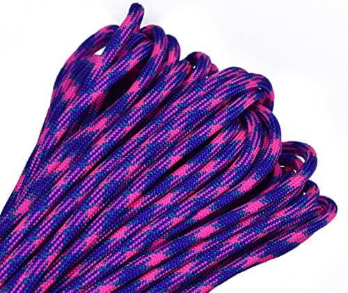 Bored Paracord - 10', 25', 50', 100' & 250', 1000' Spools of Parachute 550 Cord Type III 7 Strand Paracord Well Over 300 Colors - Vega - 100 Feet