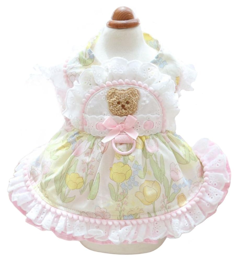 MaruPet Fashion Sweet Puppy Dog Chiffon Princess Dress for EXTRAL Small and Small Dog Pink S — view 45