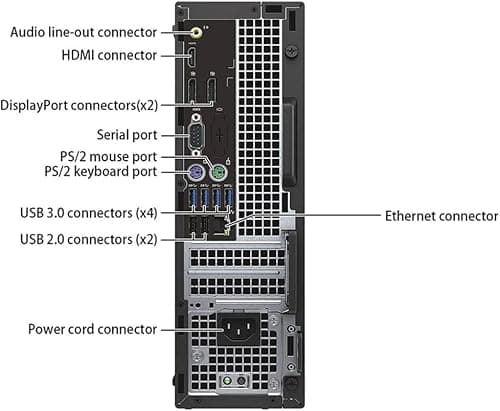 Dell OptiPlex 5040 SFF Desktop Computer PC, Intel Core i5-6500T, 8GB RAM, 256GB SSD, WiFi, Bluetooth, HDMI, Windows 11 Pro (Renewed) — view 3