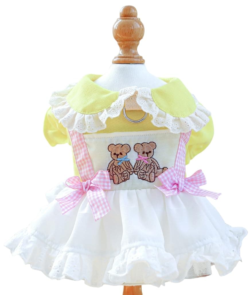 MaruPet Fashion Sweet Puppy Dog Chiffon Princess Dress for EXTRAL Small and Small Dog Pink S — view 25