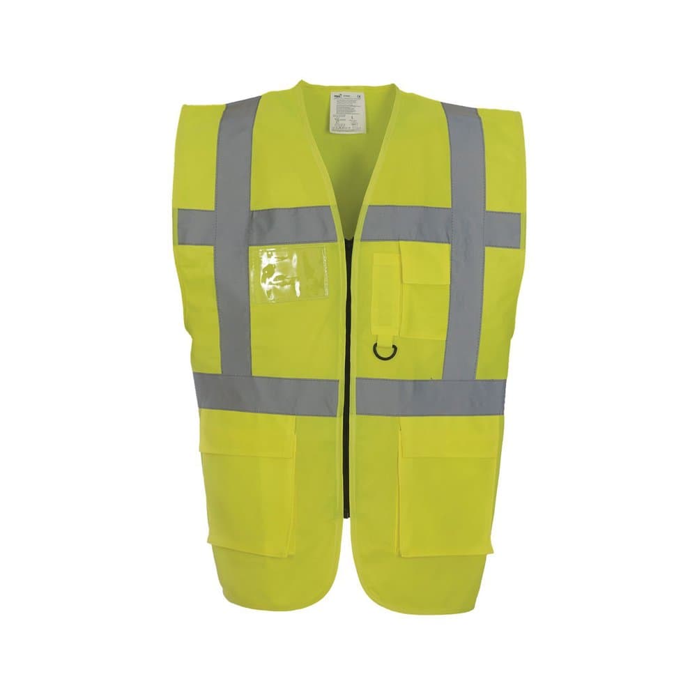 Expert Workwear Coloured Hi Vis Executive Vest High Viz Vests Zip with Pockets - 27 Colours — view 21