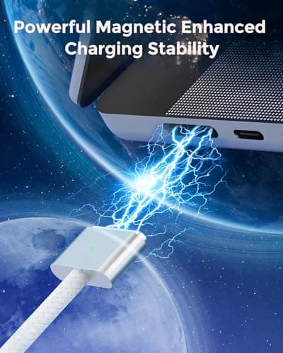 Charger for MacBook Pro 14 16 inch Mac Air 13.6 15 inch M5 M4 M3 M2 M1 2026 2025 2024 2023 2022 2021, 96W / 70W Power Adapter, 6.6FT USB C to Magnetic 3 Cable LED, Powerful Magnetic, Original Quality — view 2