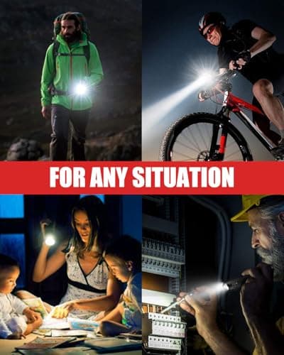 Victoper LED Flashlight 2 Pack, Bright Tactical Torch High Lumens 5 Modes, Waterproof Zoomable Flash Light for Outdoor, Birthday Gifts for Men, Dorm Room Hiking Camping Essentials Gear for Guys — view 5