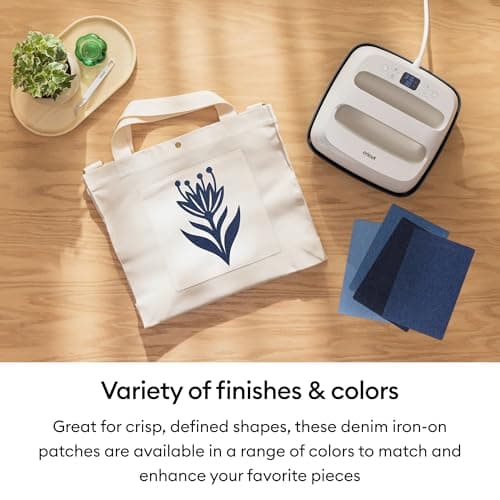 Cricut Iron-On Patch, Denim Blue Tones - 3 in x 4.25 in (18 ct) - Repair or Customize Clothing - Machine Washable - No Sewing Needed — view 6