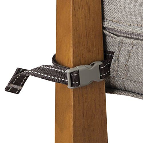 Classic Accessories 60-078-011001-RT Montlake Patio Seat Cushion Slip Cover, Heather Grey, 25" x 27" x 5" Thick — view 3
