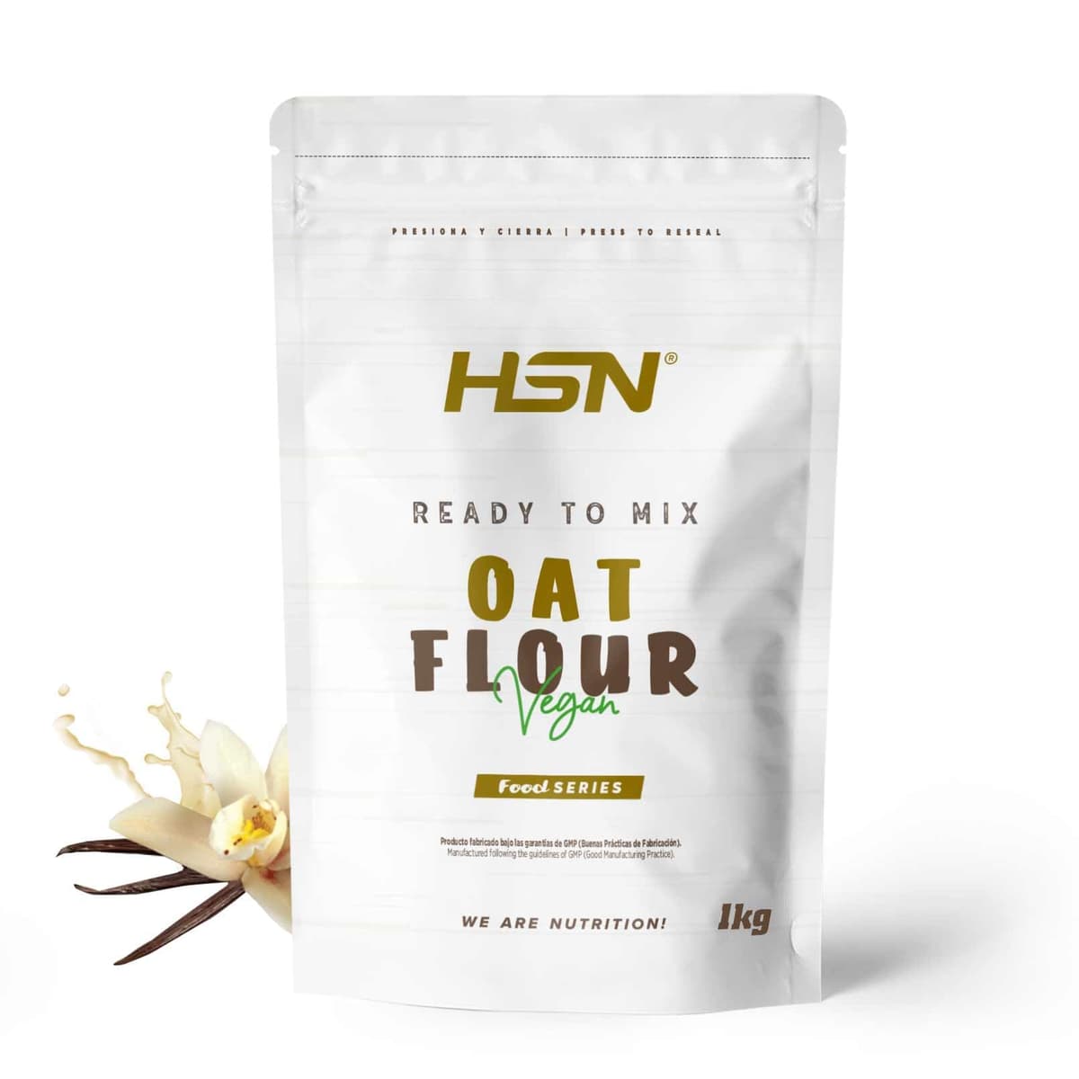 HSN Harina de Avena de Sabores Instantánea en Polvo | Sin Sabor 3Kg = 60 Tomas por Envase | Sin Azúcares Añadidos | Ideal Tortitas de Avena, Batidos de Proteínas | No-GMO, Vegano — view 10
