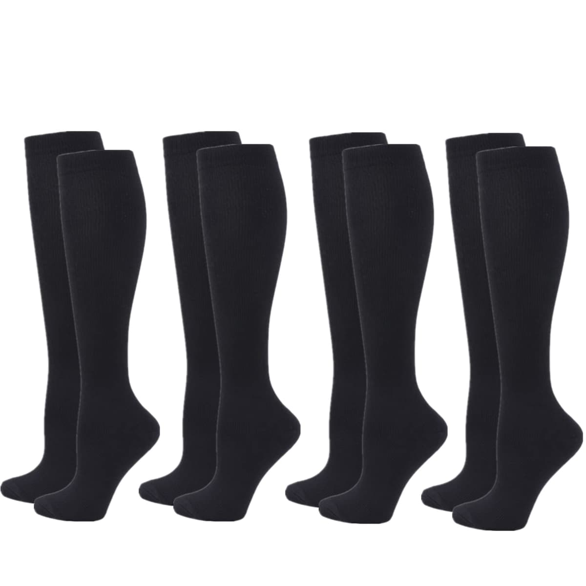 Compression Socks for Women Men, 2/3/4/6 Pairs 20-25mmHg Knee High Socks Compression Stockings for Sport, Athletic, Edema, Diabetic, Varicose Veins, Travel, Pregnancy, Nursing — view 13
