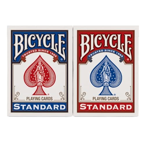 Bicycle Playing Cards 2 Pack Standard Poker Size Red and Blue