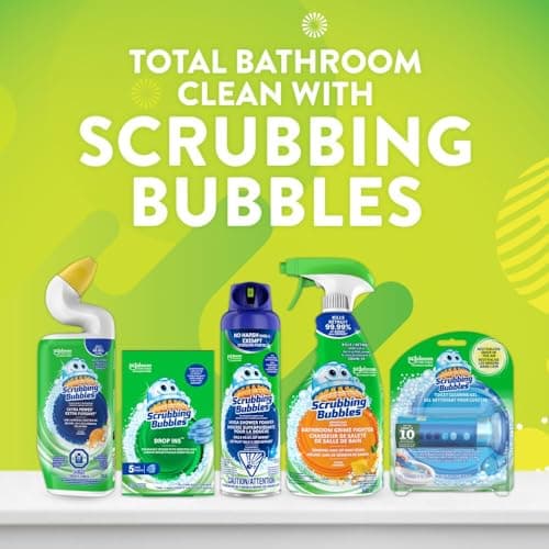 Scrubbing Bubbles Toilet Bowl Cleaner Pods Drop-Ins, Continuous Toilet Bowl Cleaning Tablets, Protects Against Stains & Limescale, Fragrance Infused with Essential Oils, 5 Discs — view 5