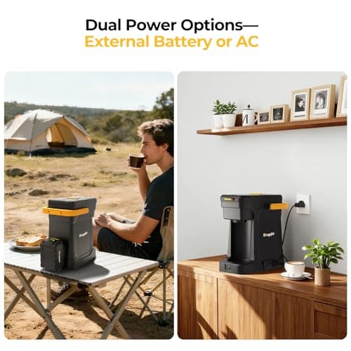 BougeRV 144Wh Portable Coffee Maker Compatible with K Cup & Ground Coffee — view 5