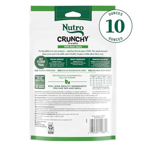 Nutro Crunchy Dog Treats with Real Apple, Training Treats for Dogs, 10 oz. Bag — view 10