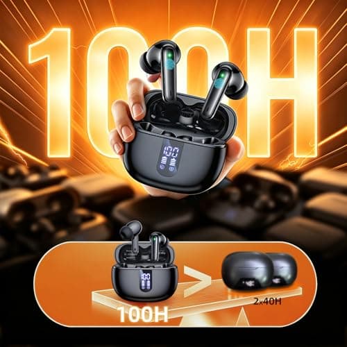 Headphones Bluetooth 6.0 Wireless Earbuds, HiFi Ear Buds, Air Pro 4, 3g Lite Earphones ENC Noise Cancelling and AI Chip Wireless Headphones, IP7 for iPhone Samsung Google Android iPad Adults Student — view 6