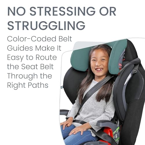 Britax Grow with You ClickTight Harness-2-Booster Car Seat, 2-in-1 High Back Booster, Green Contour — view 5