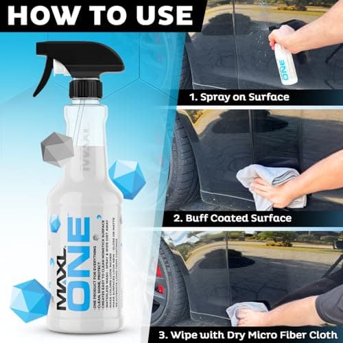 MAXL MAXLONE™ Car Spray with Triphene® All Purpose Waterless Detailer 2 Kit
