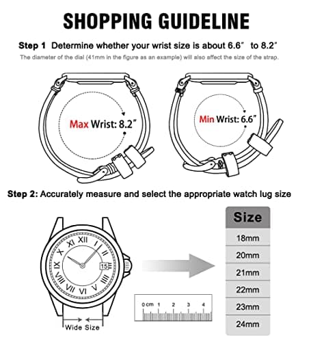 Ritche Genuine 22mm Leather Watch Band Classic Vintage Quick Release Leather Watch Strap Compatible with Fossil Gen 5 Carlyle/Citizen AW1361-10H Watch Bands for Men Women - Dark Coffee/Khaki — view 5