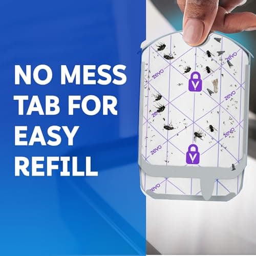 Zevo Flying Insect Trap Official Refill Cartridges - Fits Zevo Trap and MAX Indoor Fly Trap, Trap+Lock Technology Fly Trap Refill for Gnats, House Flies & Fruit Flies (6 Official Refill Cartridges) — view 5