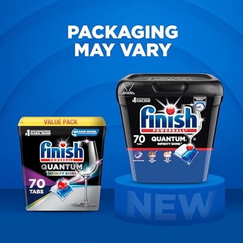 Finish Quantum Infinity Shine Dishwasher Detergent Pods, 70 Tabs — view 7