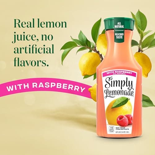 Simply Lemonade with Raspberry All Natural, 52 Fl Oz Bottle — view 5