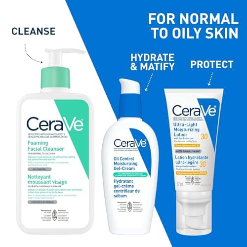 CeraVe Foaming Face Wash, Gel Face Cleanser for Normal to Oily Skin, Removes Excess Oil & Dirt, with Hyaluronic Acid, Niacinamide & Ceramides, Fragrance-Free, Recommended by Dermatologists, 562mL — view 9