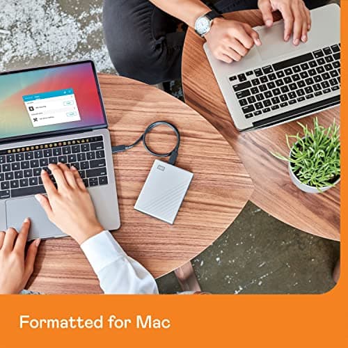 WD 2TB My Passport Ultra for Mac Silver, Portable Hard Drive, includes backup software with defense against ransomware, and password protection, USB-C and USB 3.1 compatible - WDBKYJ0020BSL-WESN — view 3